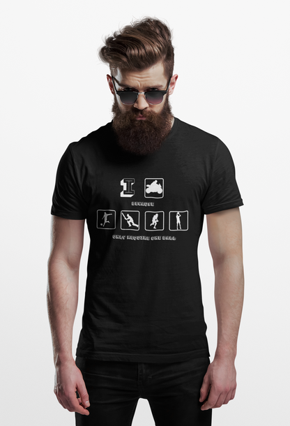"I Ride Because..." Men's T-shirt